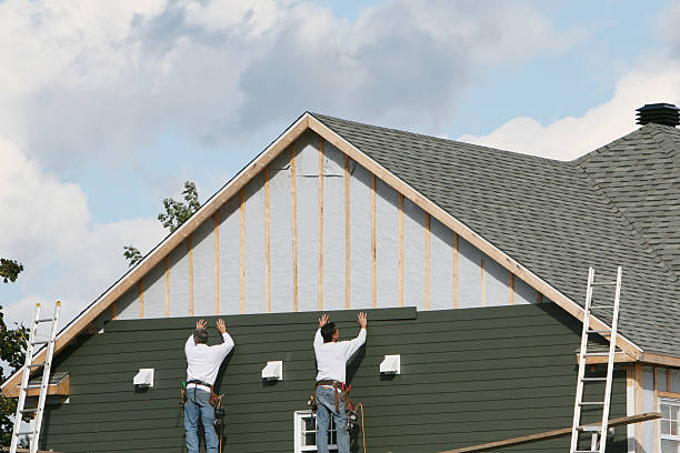 Professional Emergency Siding Repair technician working in Morrisdale, PA